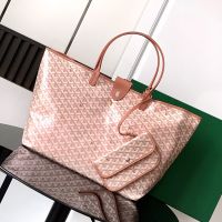 Goyard Saint Louis Bag In Exclusive Colours Goyardine Canvas Pink