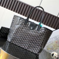 Goyard Saint Louis Bag In Goyardine Canvas Black