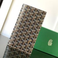 Goyard Saint-Roch Travel Wallet In Goyardine Canvas Brown
