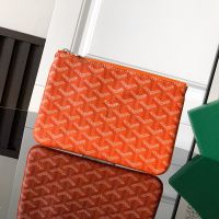 Goyard Senat PM Pouch In Goyardine Canvas Orange