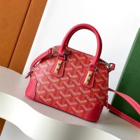 Goyard Vendome Mini Bag In Goyardine Canvas with Herbariums Floral Fuchsia